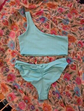 Londre One-Shoulder Scrunch Bikini S/M